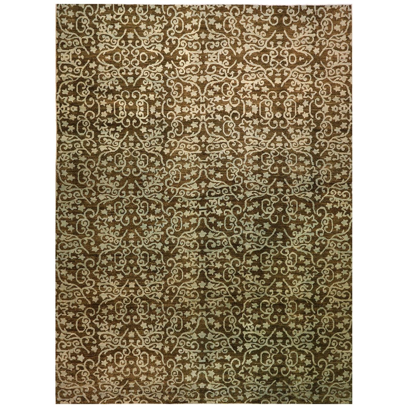 Afghan Brown Transitional Rug For Sale