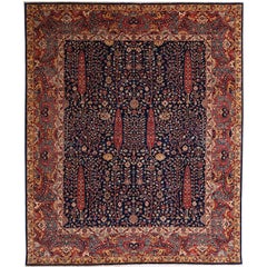 Afghan Carpet with Persian Bakhshaish Garden Rug Design