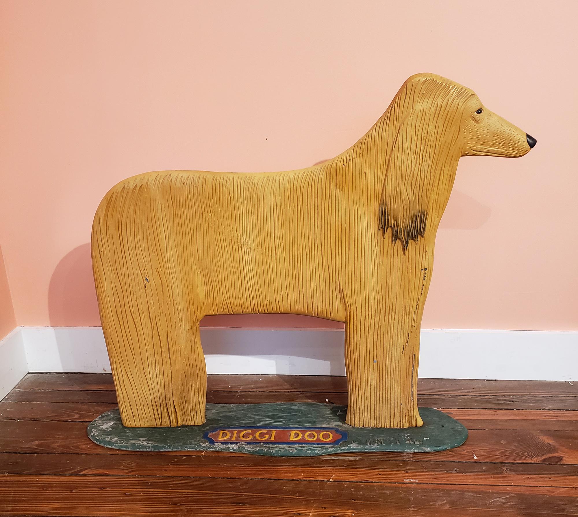 Late 20th Century Afghan Dog Sculptures, by Stephen Huneck, Vermont, 1991, Signed and Dated