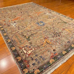 Afghanischer Farahan-Teppich, klassisch, handgeknüpft aus Wolle, 4'2" x 6'3"