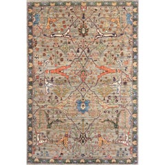 Afghanischer Farahan-Teppich, klassisch, handgeknüpft aus Wolle, 4'2" x 6'3"