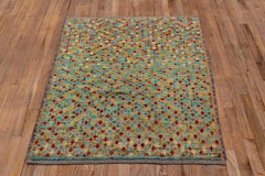 Afghan Gabbeh Rug, Diamond Pattern, Colorful