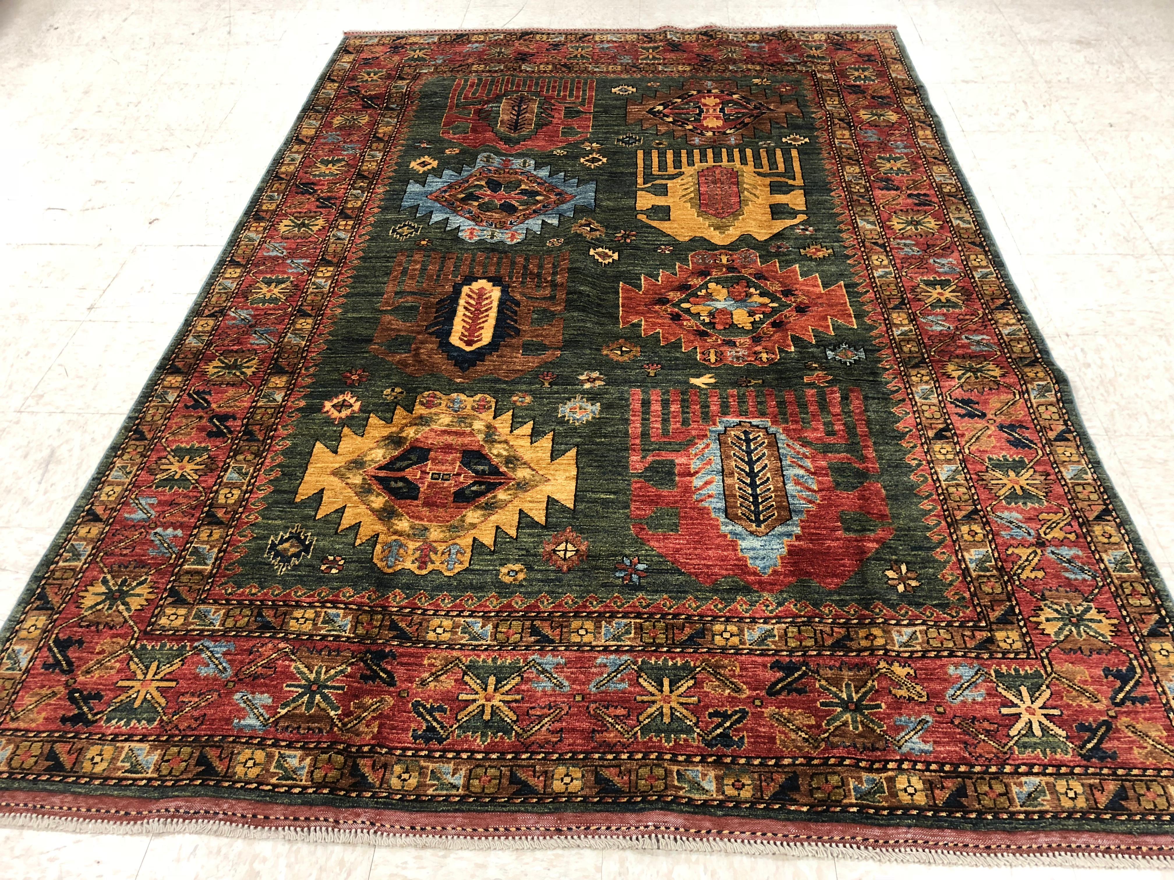 Afghan rugs are hand woven in Afghanistan. This country has a long history in weaving rugs. A big number of rugs that were hand woven in Pakistan were actually hand woven by Afghan refugees who fled Afghanistan after Russia invaded this country in