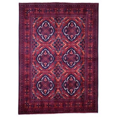 Afghan Khamyab Pure Wool Hand Knotted Oriental Rug