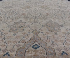 Afghan Khotan Rug with All-Over Geometric Pattern by Keivan Woven Arts