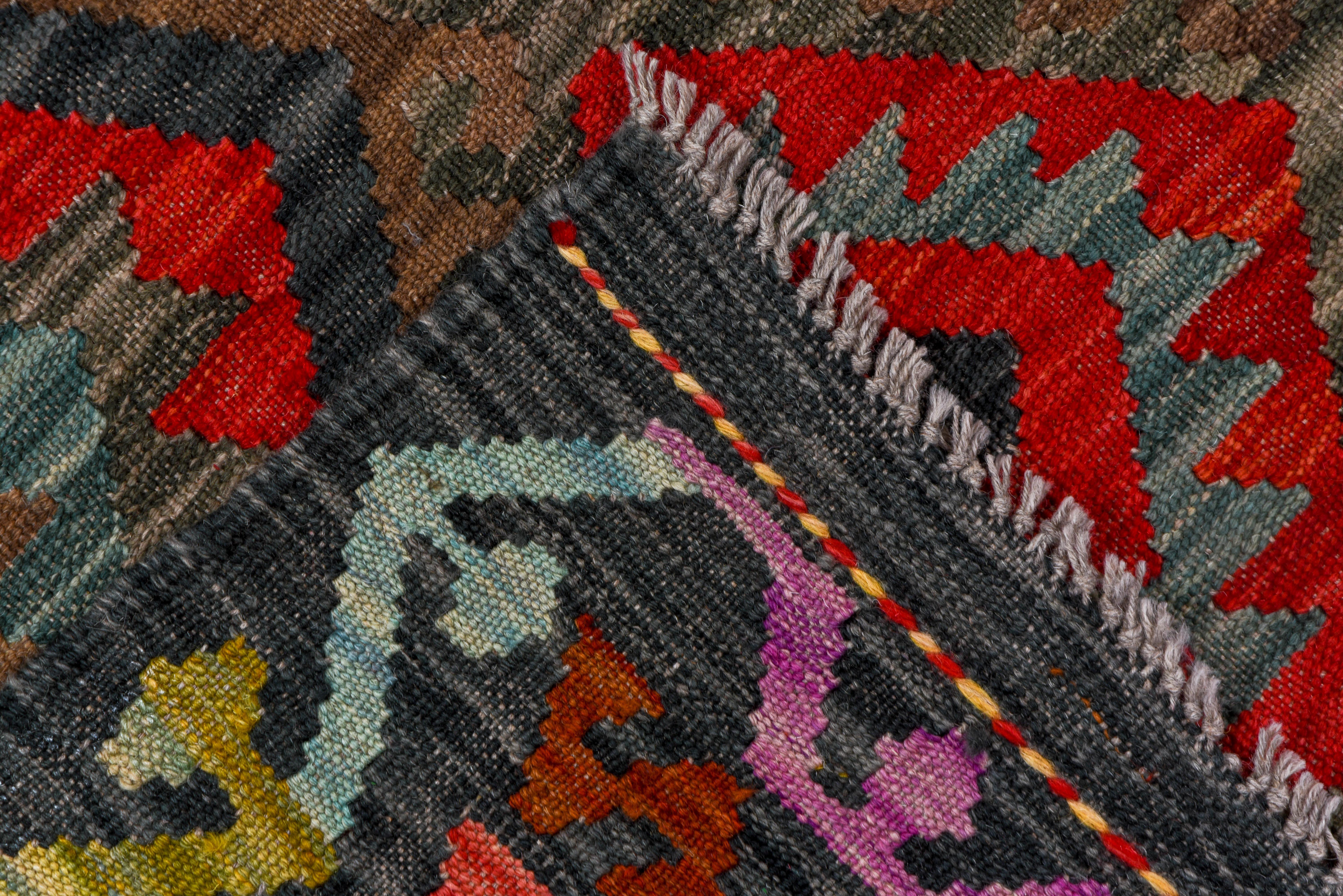 Afghan Kilim Flatweave in Multicolor For Sale 2