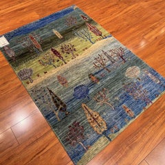 Serapi Rug Gallery’s 3'3"x4'9" Hand-Knotted Wool Luri Gabbeh Tribal Area Rug