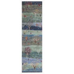 Serapi Rug Gallery’s Hand Knotted 2'8" x 9'3" Luri Gabbeh Tribal Wool Runner Rug