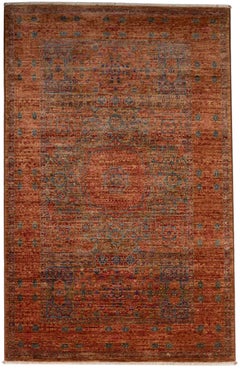 Afghan Mamluk Classic Hand-Knotted Wool Rug, 2'6" x 4'