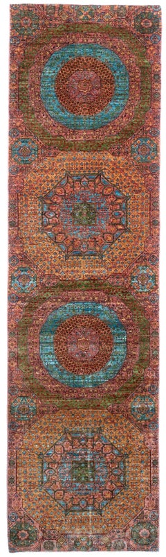 Afghan Mamluk Classic Hand-Knotted Wool Runner, 2'8" x 9'10"