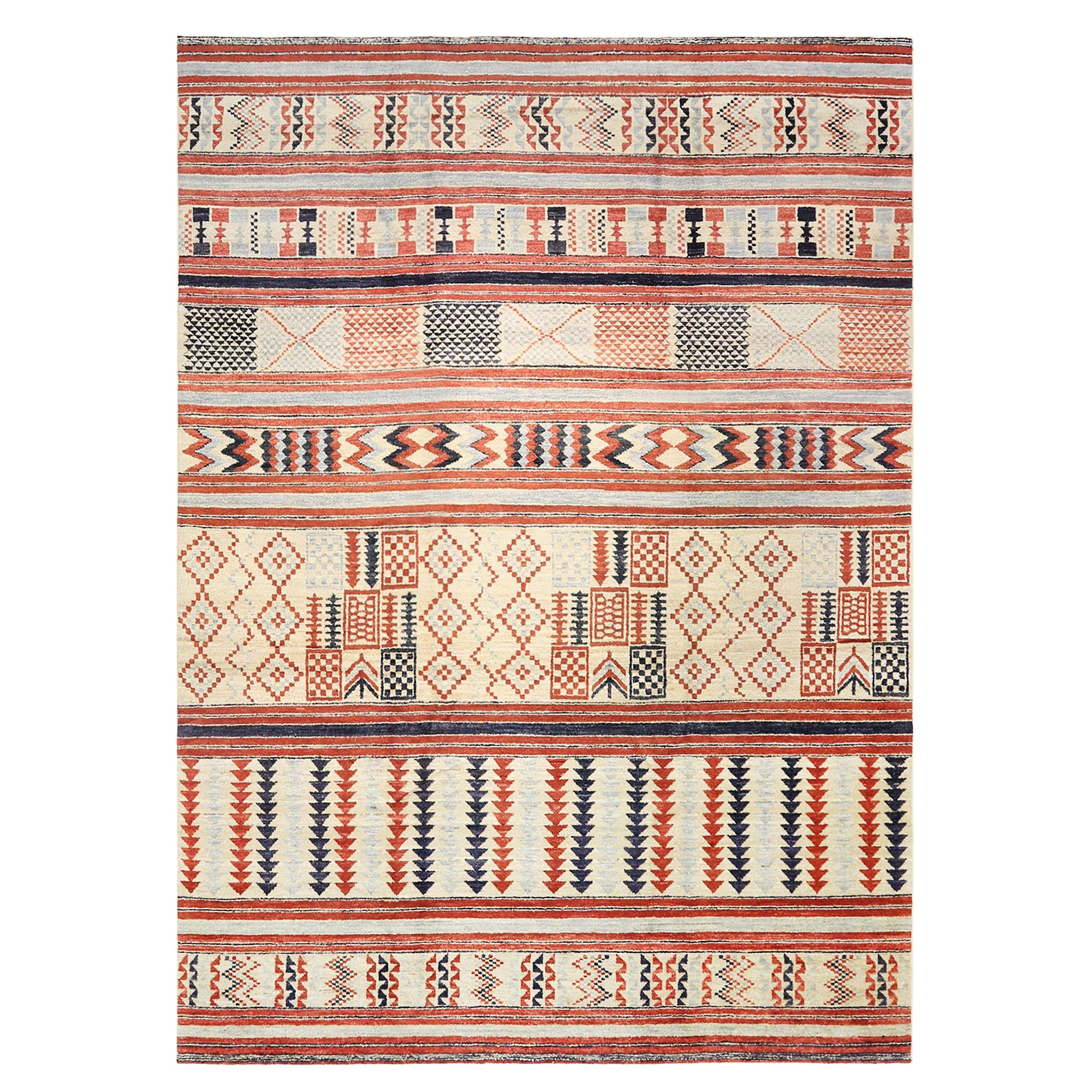 Afghan Multicolored Transitional Rug For Sale