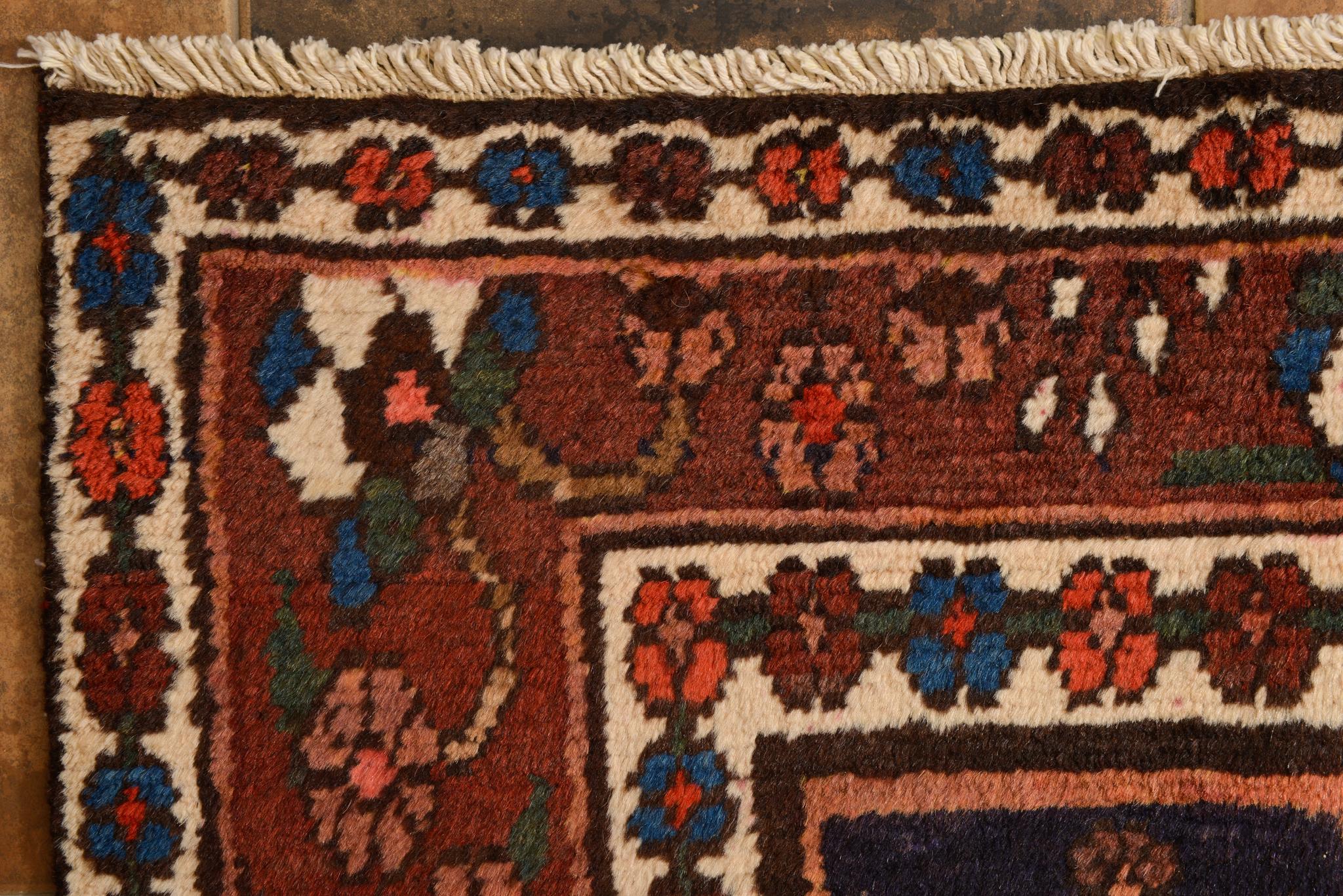 20th Century Large Afghan Nomadic Carpet with Garden Design For Sale