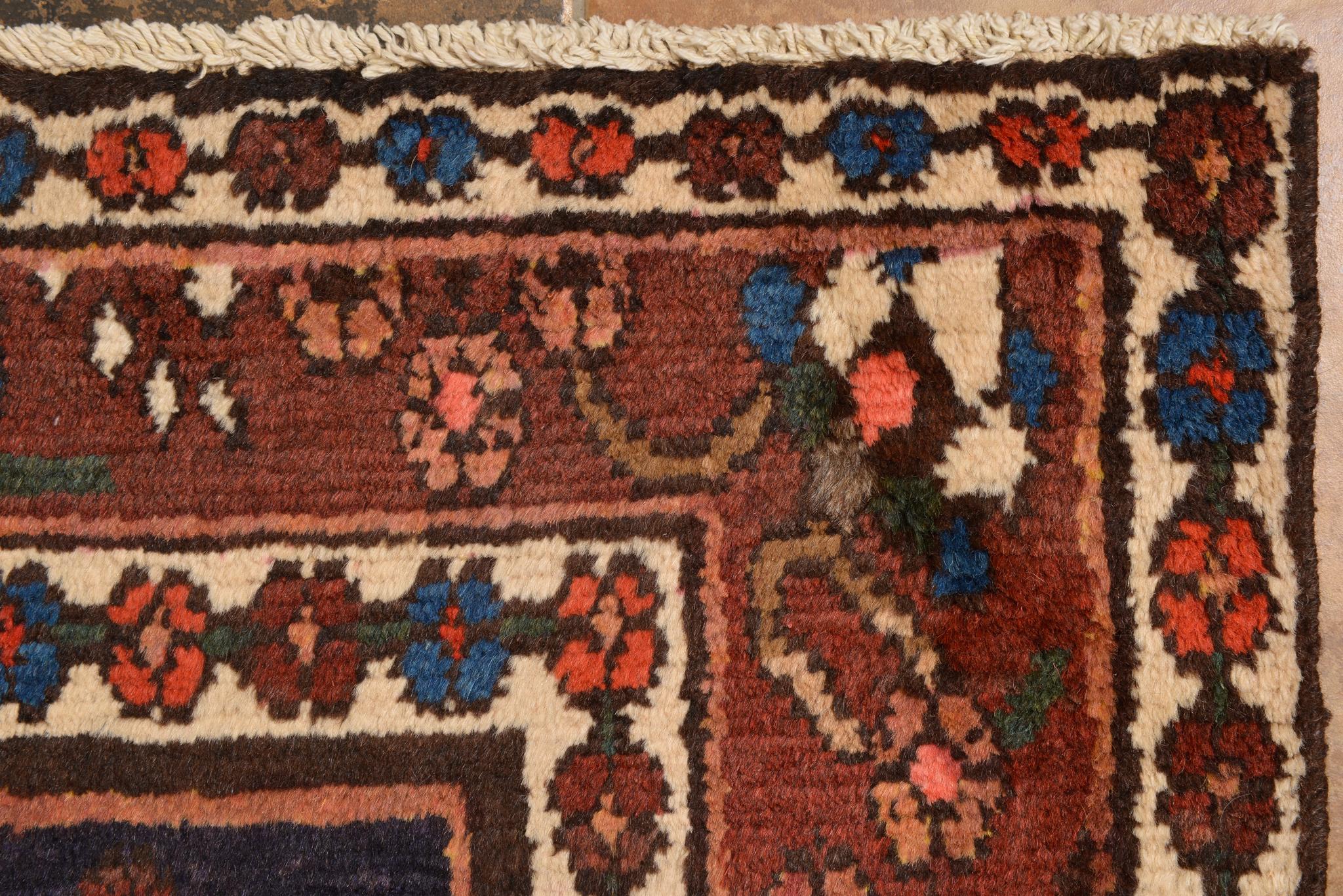 Wool Large Afghan Nomadic Carpet with Garden Design For Sale