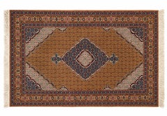 Afghan Persian Bidjar-Style Mahi Medallion Rug, 78 x 120 in