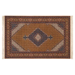 Afghan Persian Bidjar-Style Mahi Medallion Rug, 78 x 120 in