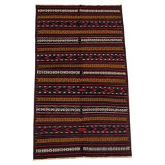 Afghan Persian-Style Baluch Tribal Kilim Rug, 59 x 104 Inches