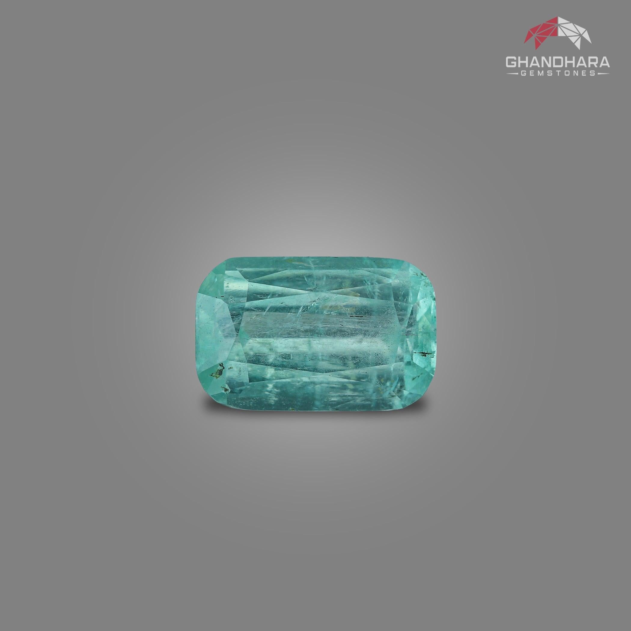 Afghan Punjsher Emerald Gemstone of 1.95 carats from Punjsher,Afghanistan has a wonderful cut in a Cushion shape, incredible Light Green colour. Great brilliance. This gem is Included Clarity.

Product Information: 
WEIGHT:	1.95