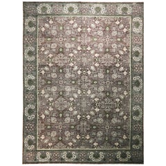 Tapis afghan transitionnel violet