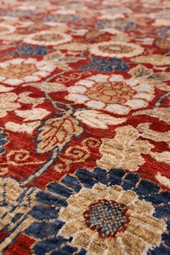 Afghan Red Floral Rug