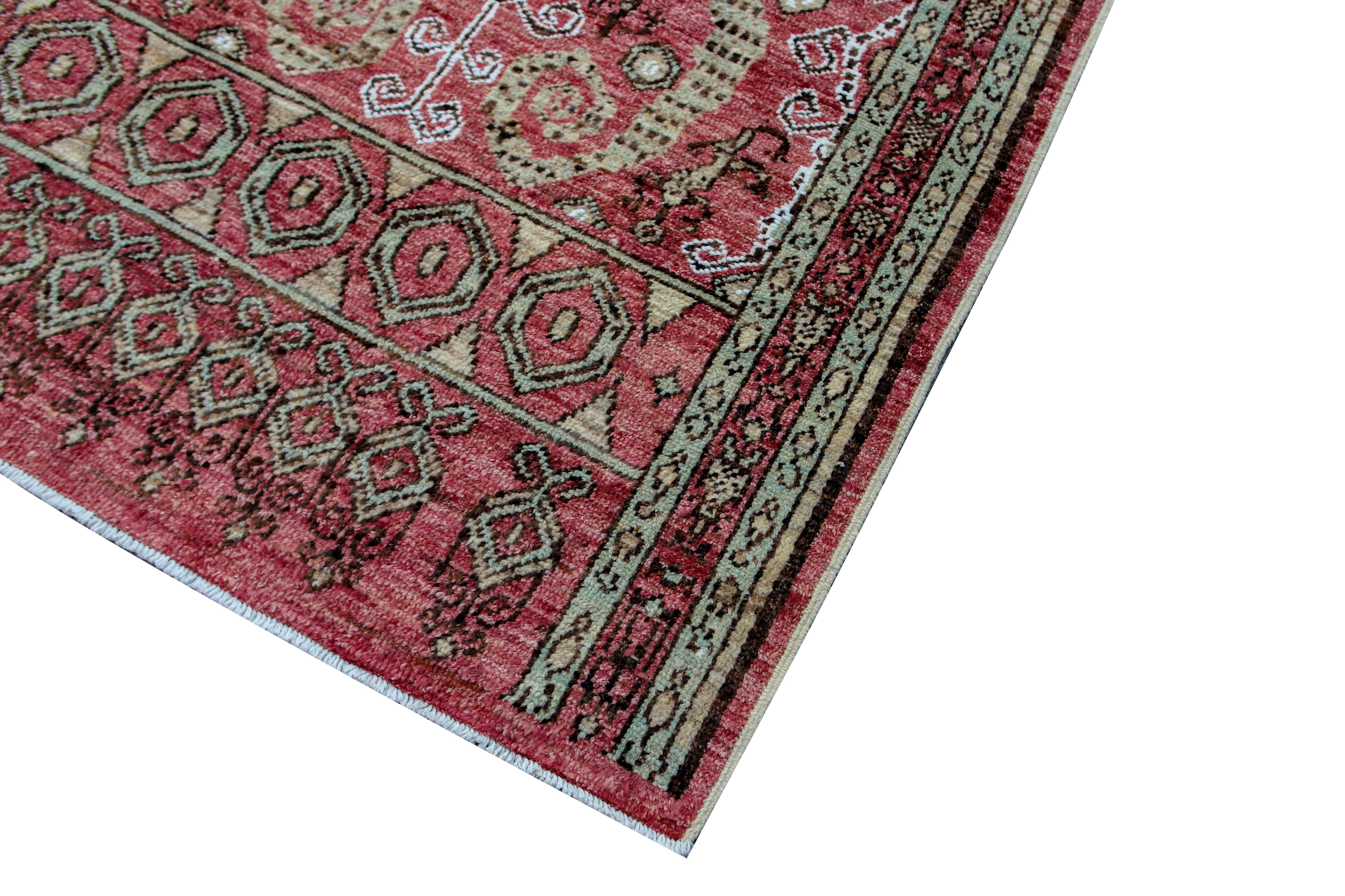20th Century Afghan Red Tribal Rug For Sale