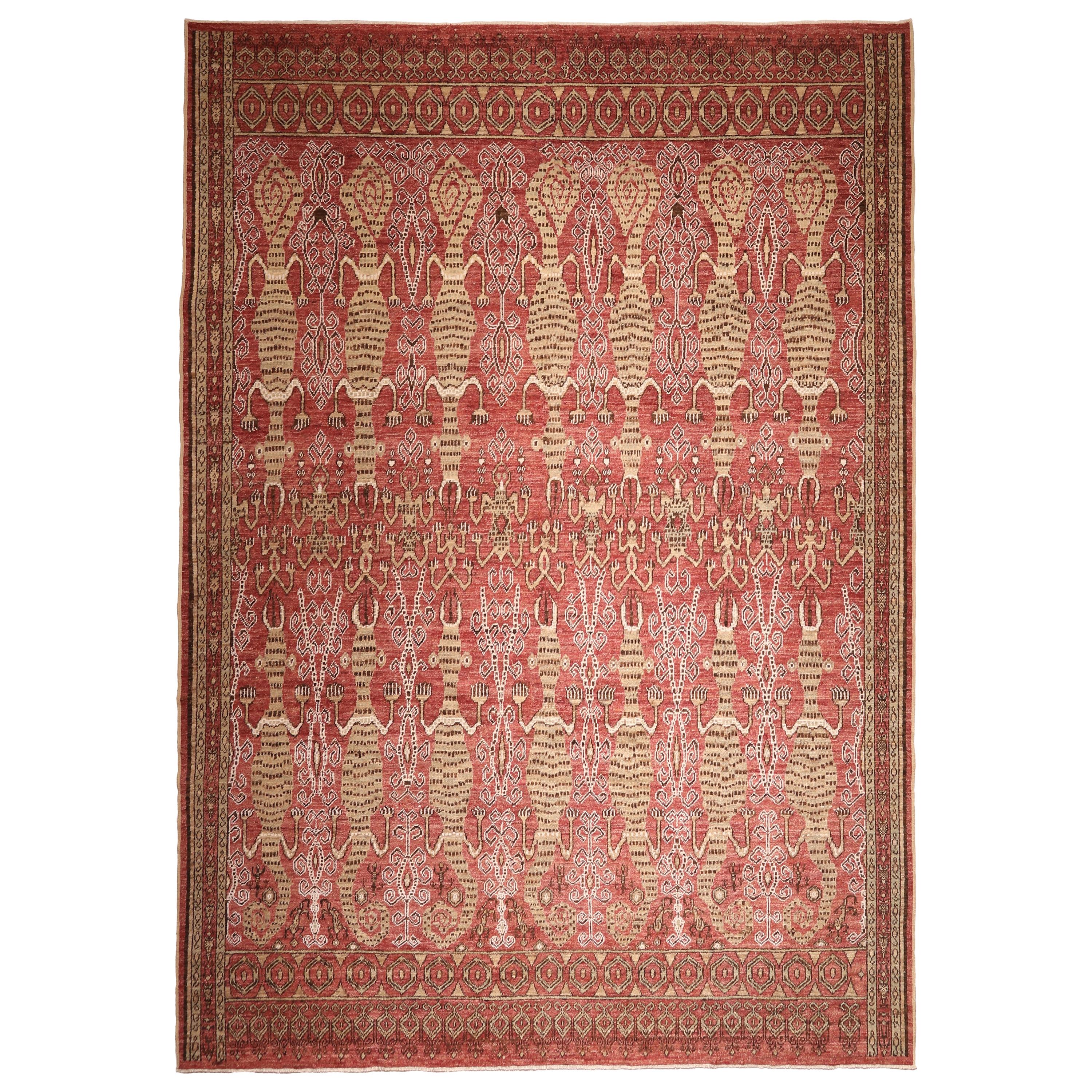 Afghan Red Tribal Rug For Sale