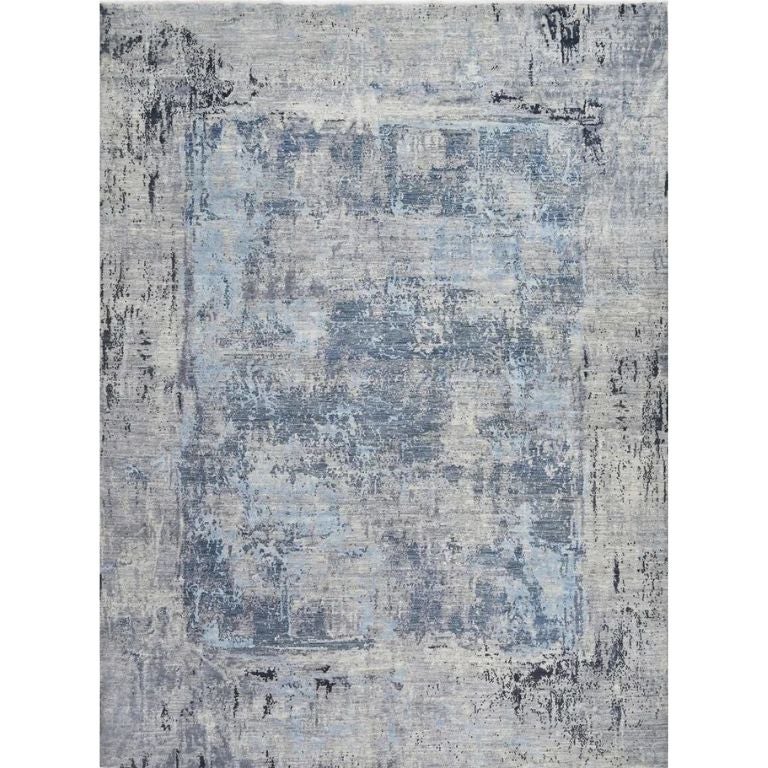 Afghan Roya Modern Hand-Knotted Wool & Silk Rug, 8'8" x 11'9" For Sale