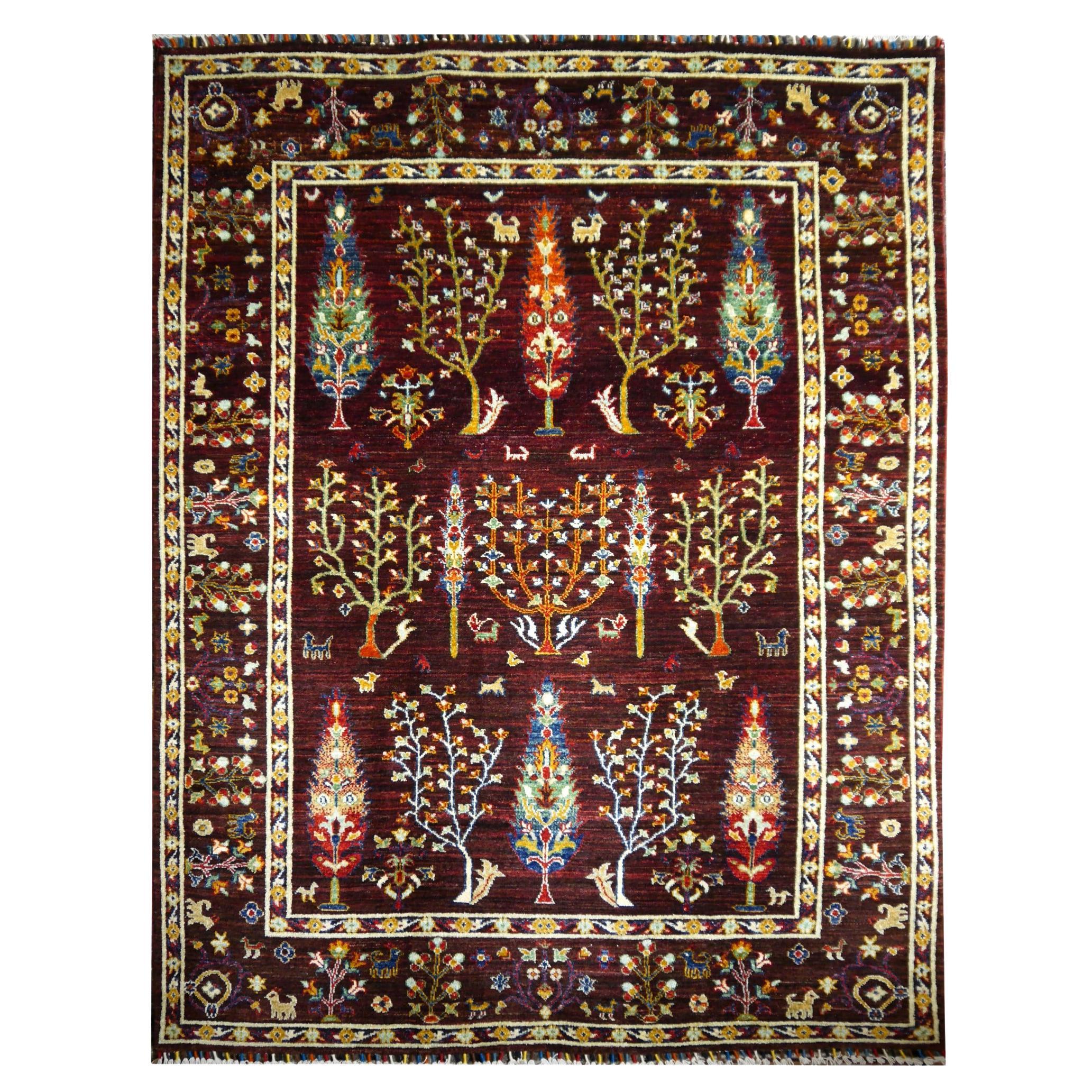 Hand Knotted Afghan Baluchi Rug For Sale at 1stDibs
