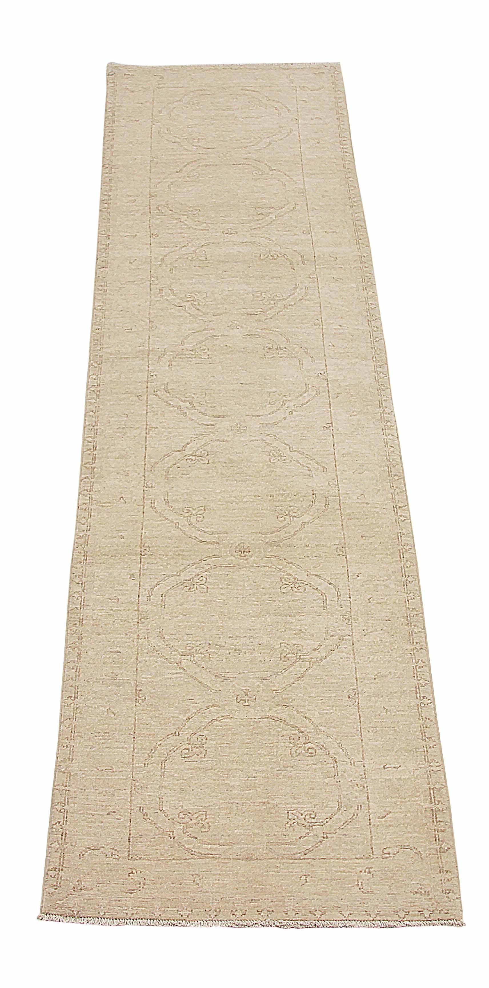 Afghan runner rug handwoven from the finest sheep’s wool. It’s colored with all-natural vegetable dyes that are safe for humans and pets. It’s a traditional Tabriz design handwoven by expert artisans. It’s a lovely runner rug that can be