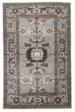 Afghanischer, handgeknüpfter Serapi-Stammes-Wollteppich, 3' x 4'11"
