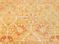 Afghan Tabriz Wool and Silk Carpet 17' 6" x 12' 7"