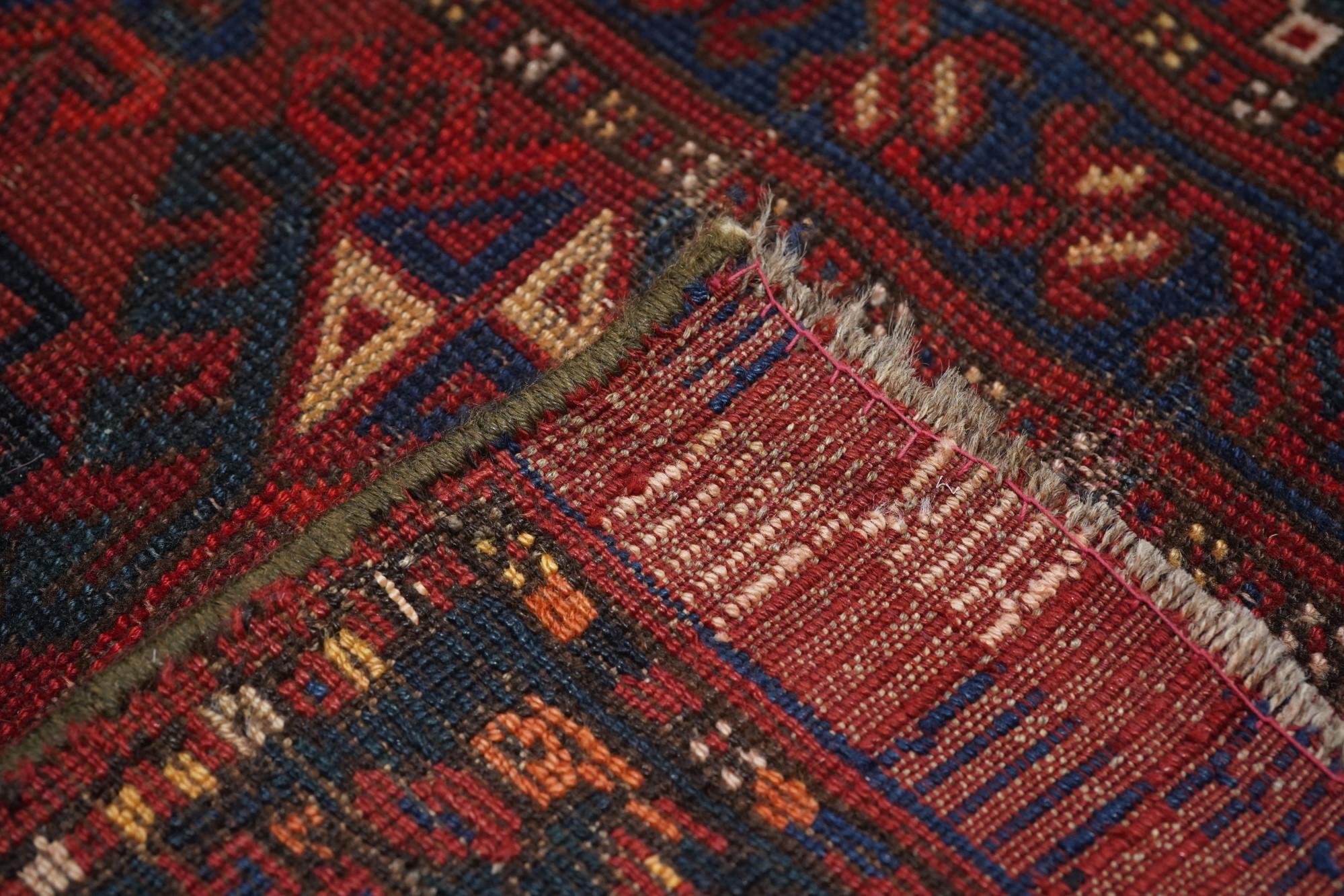 Vintage Afghan Rug 4'7'' x 6'9'' For Sale 3