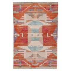 Afghan Woven Colorful Navajo Style Area Rug