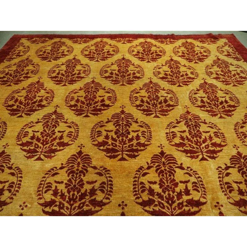 Afghan 'Ziegler' Design Carpet of Large Room Size, About 10 Years Old In Good Condition For Sale In Moreton-In-Marsh, GB