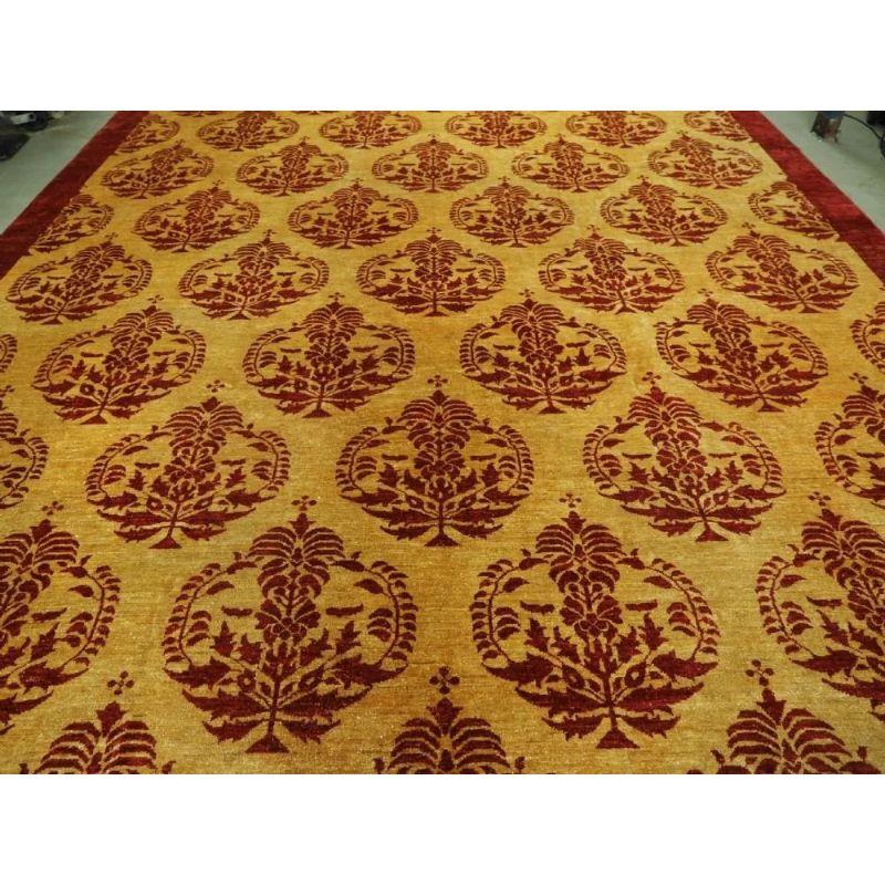 Contemporary Afghan 'Ziegler' Design Carpet of Large Room Size, About 10 Years Old For Sale