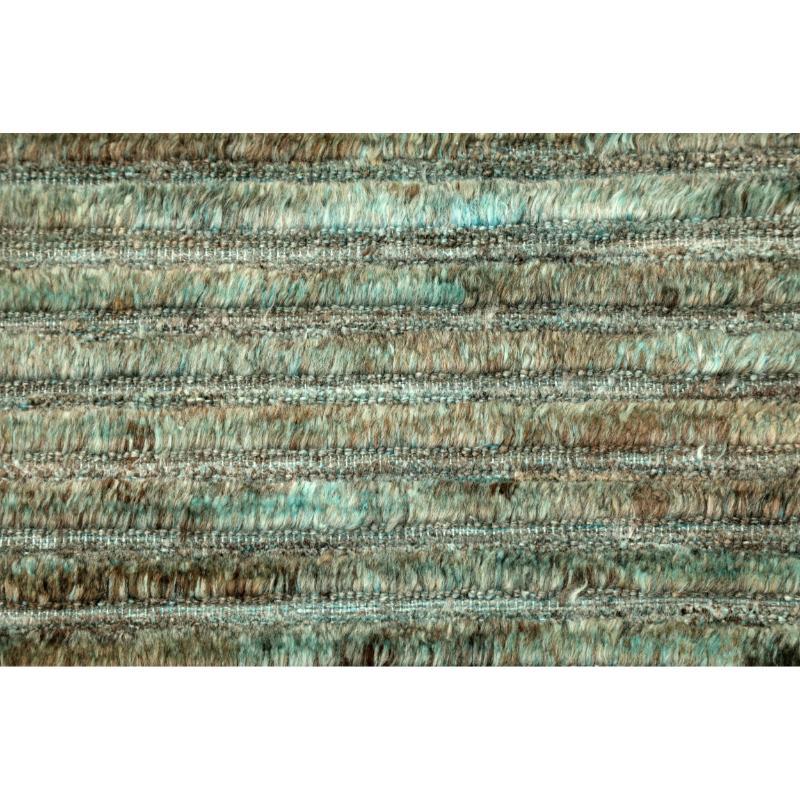 Afghanistan Abadeh Area Rugs - Wool Blue Brown Design - 94643 In Excellent Condition For Sale In Dallas, TX