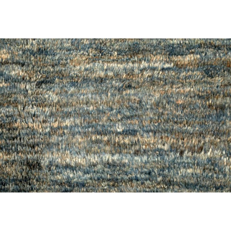 Afghanistan Abadeh Area Rugs - Wool Blue Gray Design - 94645 In Excellent Condition For Sale In Dallas, TX