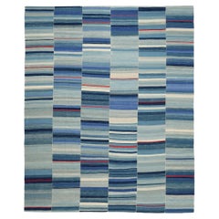 Tappeti Afghanistan Abadeh - Lana Blu Avorio Rosso - 94635