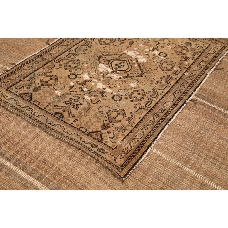 Tribale Tappeti per l'area Afghanistan Abadeh - Design marrone in lana - 94621 in vendita