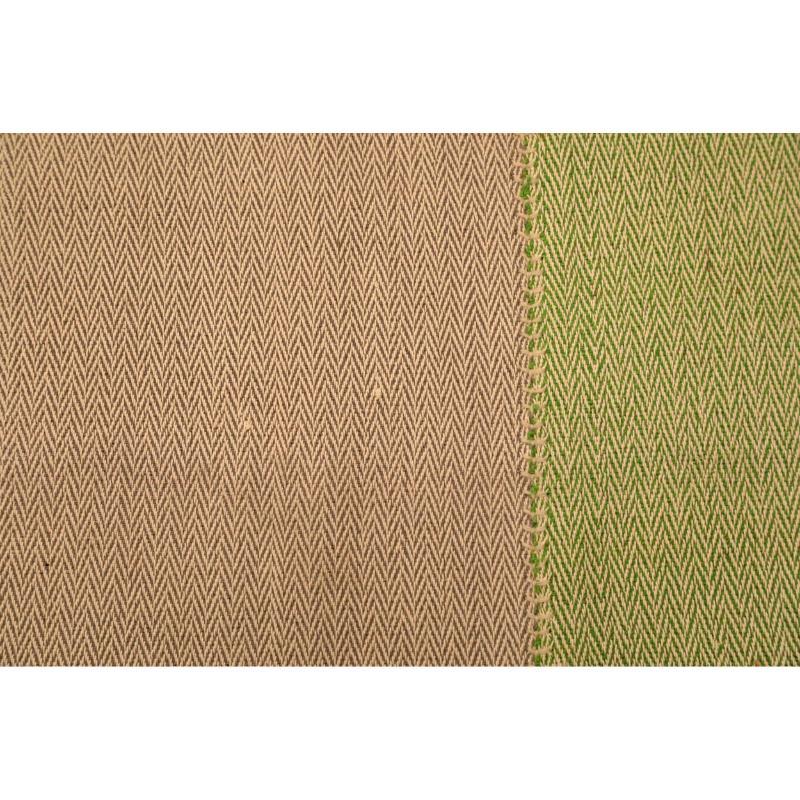 Noué à la main Afghanistan Abadeh Area Rugs - Wool Brown Green Design - 94627 en vente