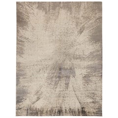 Afghanistan Abadeh Area Rugs - Wool Brown Ivory Design - 88888