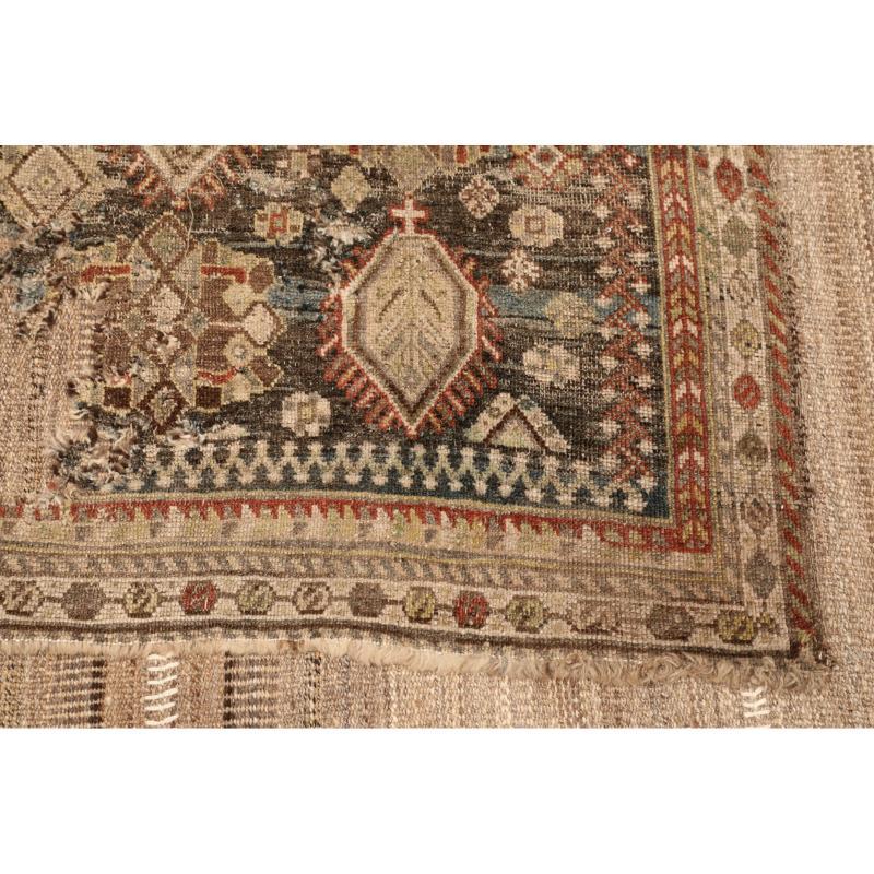 Afghano Tappeti Afghanistan Abadeh - Lana Marrone Taupe Design - 94632 in vendita