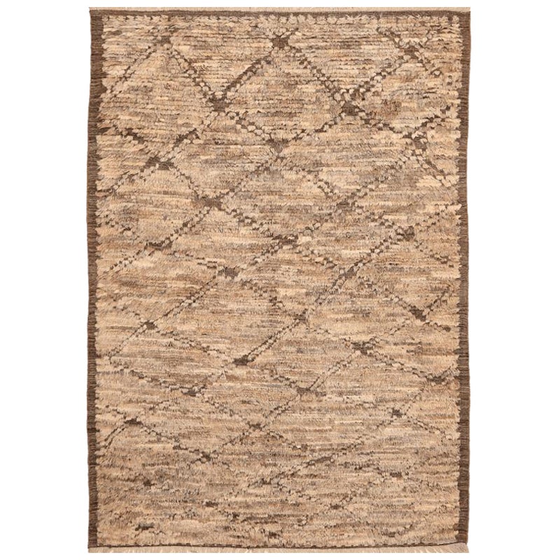 Tappeti Afghanistan Abadeh - Lana Marrone Taupe Design - 94644
