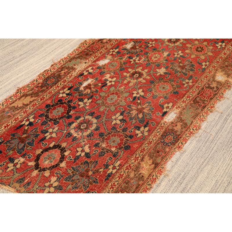 Afghanistan Abadeh-Teppiche - Wolle Elfenbeinrot Design - 94622 (Stammeskunst) im Angebot