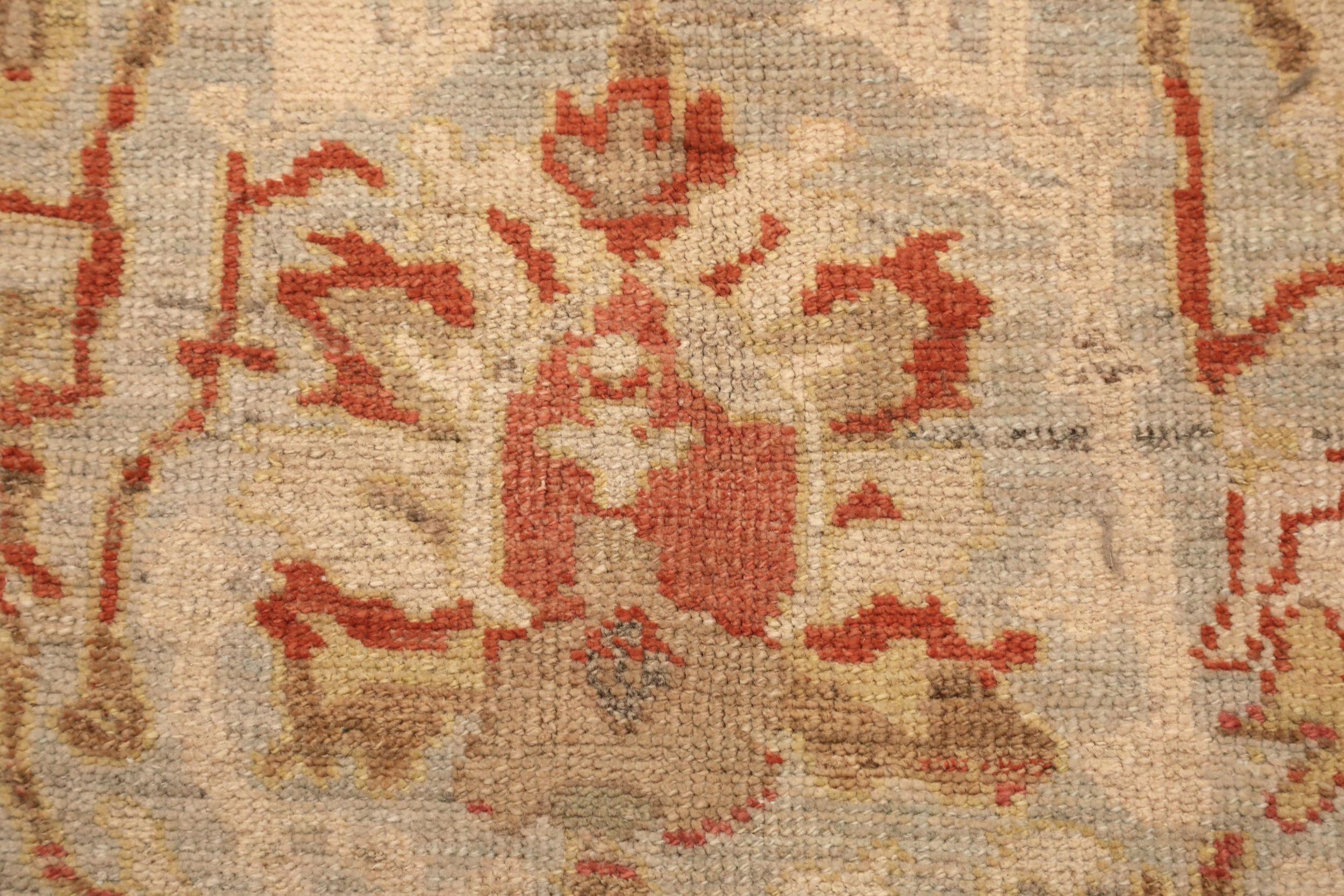Hand-Knotted Turkey Abadeh Area Rugs - Wool Light Blue Red Yellow - 94598 For Sale