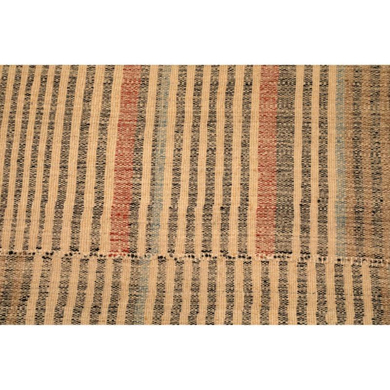 Hand-Knotted Afghanistan Abadeh Over Size Rug - Wool Brown Ivory Design - 94630 For Sale