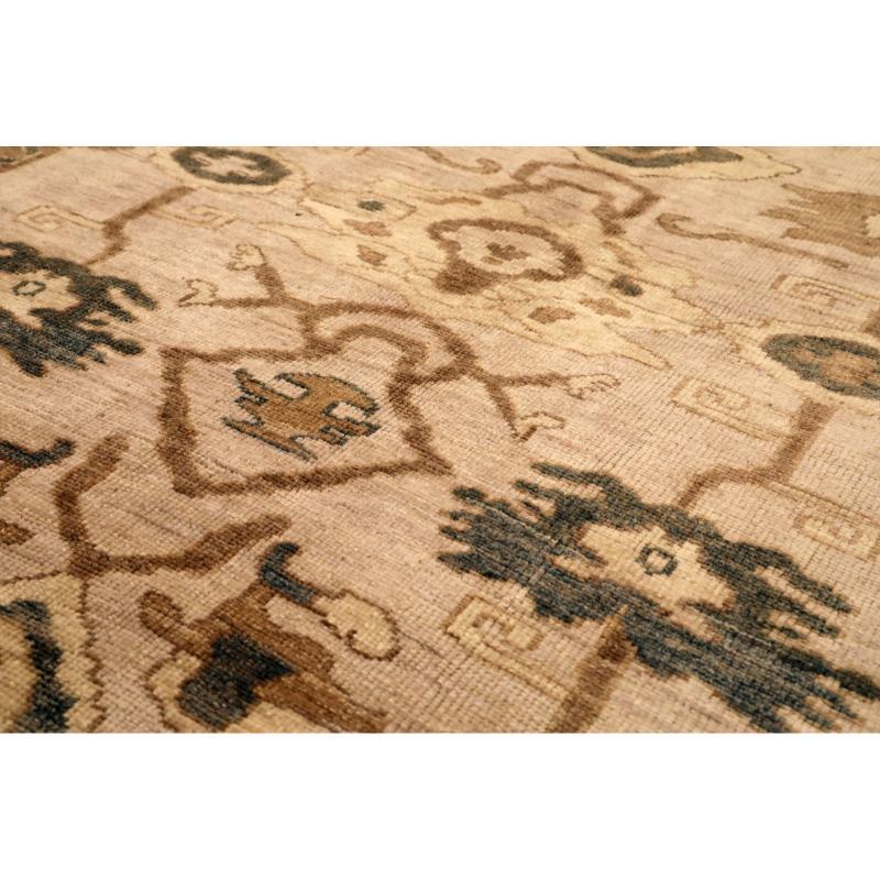 Tribal Tapis de course Abadeh en laine ivoire, Afghanistan - 94616 en vente