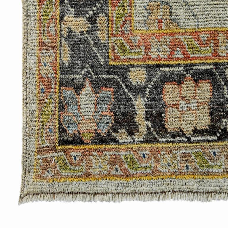 Tribal Petit tapis Abadeh en laine bleu vert rouge jaune - 89164 en vente