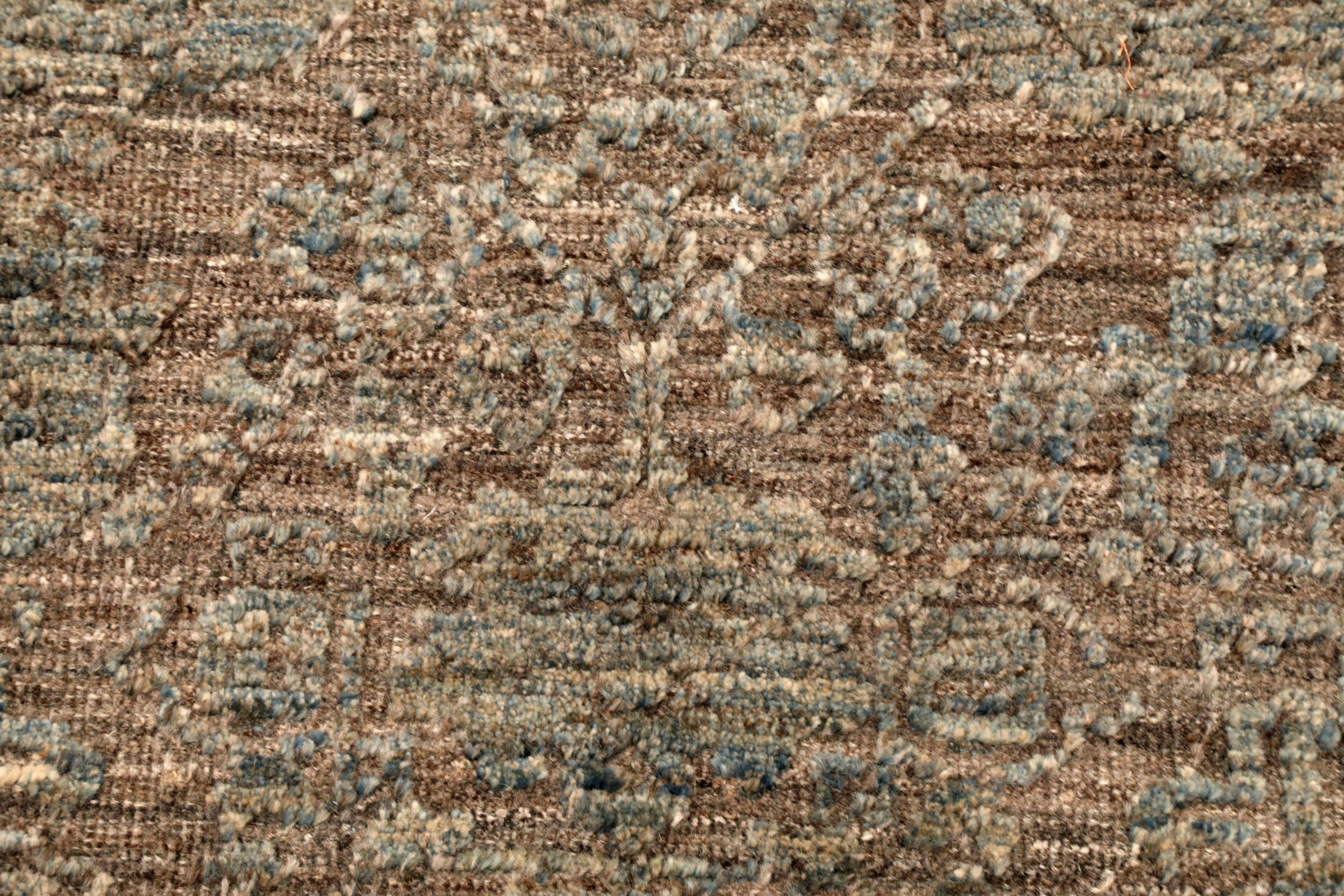 Alfombra Afgana Abadeh Small Design - Lana Marrón Gris - 94642 Anudado a mano en venta