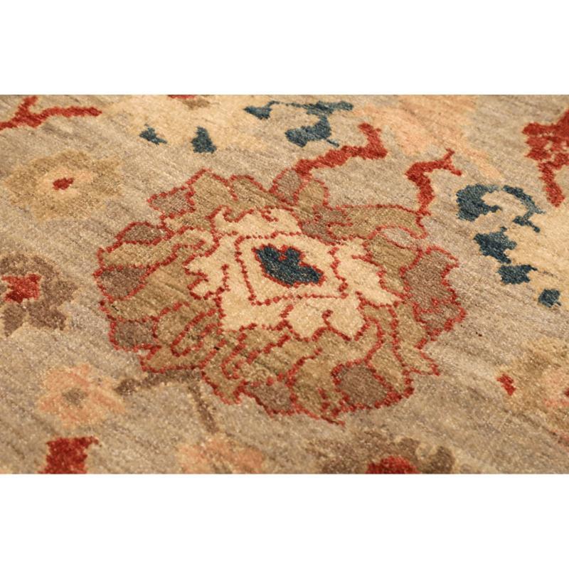 Abadeh Afghanistan Abadeh Kleiner Teppich - Wolle Elfenbein Rot Design - 94636 (Stammeskunst) im Angebot