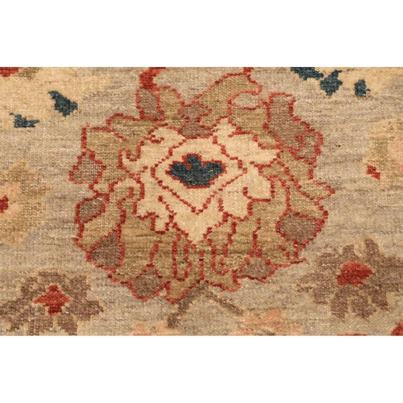 Abadeh Afghanistan Abadeh Kleiner Teppich - Wolle Elfenbein Rot Design - 94636 (Afghanisch) im Angebot